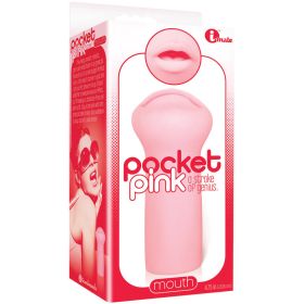 The 9's Pocket Pink Mini Masturbator-Mouth